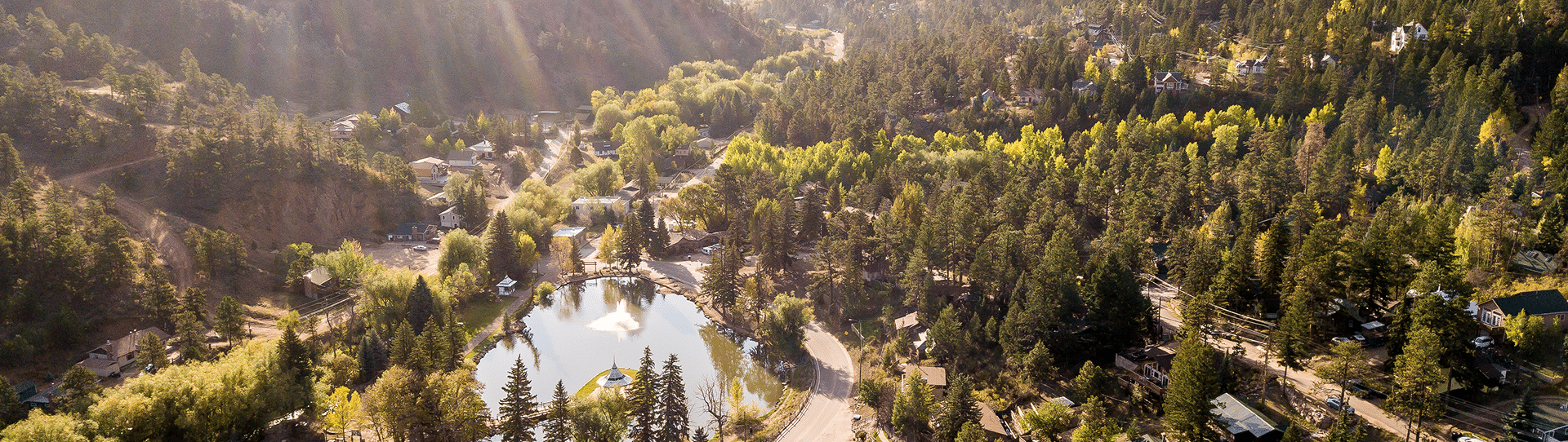 Aerial view of Green Mountain